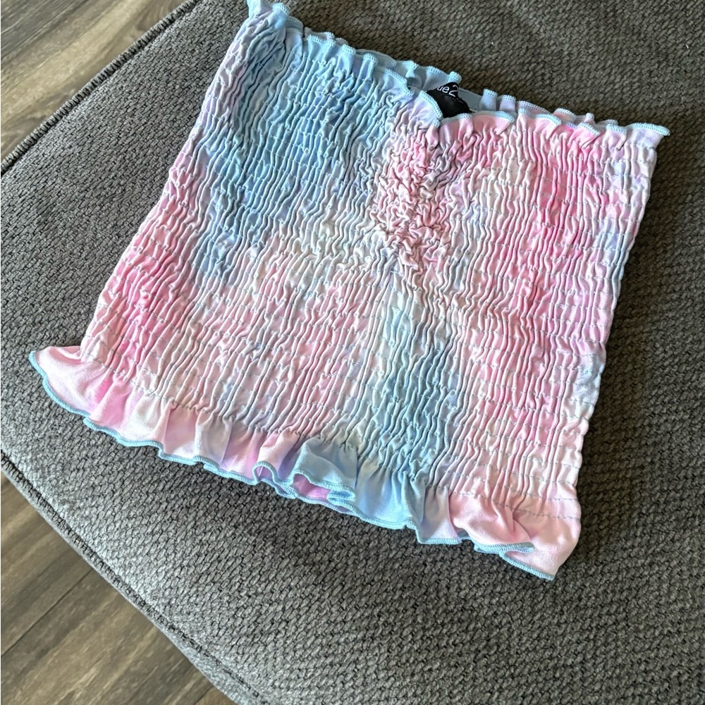 Rue21 Blue and Pink crop top